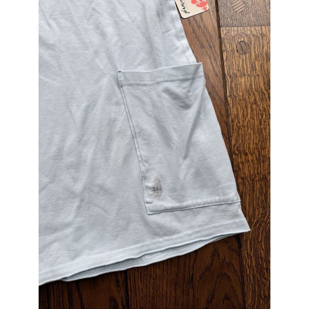 Free People Movement Hot Shot Tee T Shirt Romper One Piece Boardwalk Blue XS NWT - Picture 5 of 10